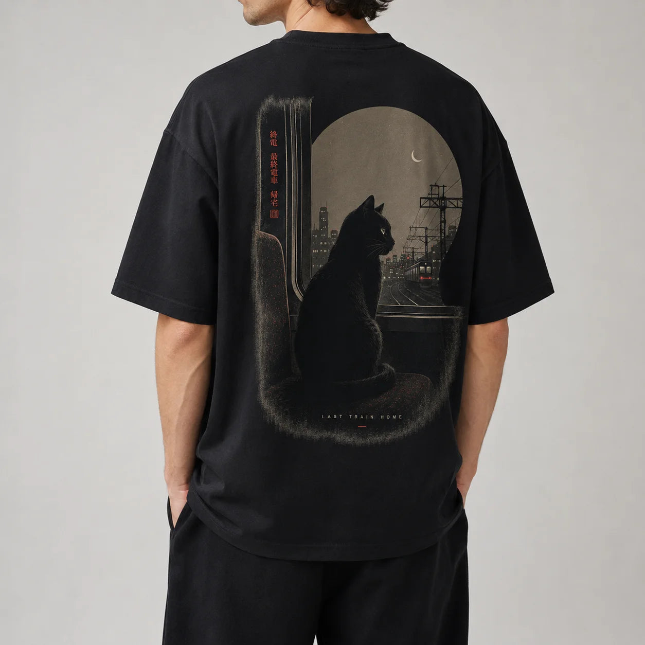 Last Train Home Cat T-Shirt