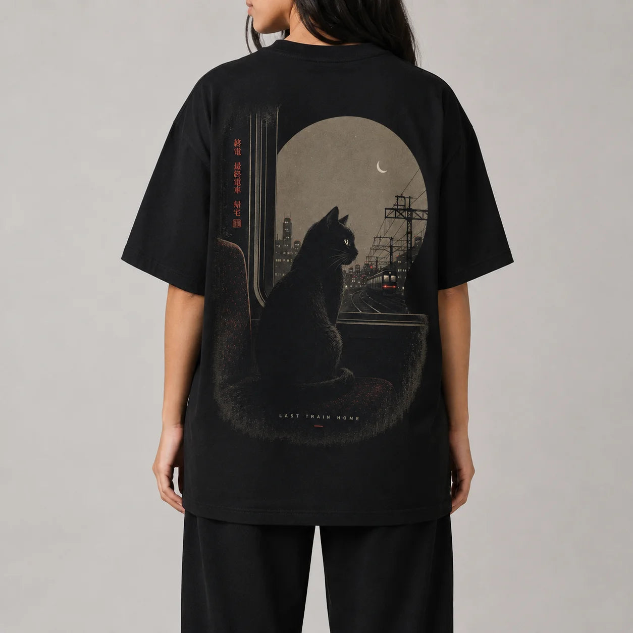 Last Train Home Cat T-Shirt