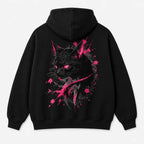 Magenta Vigil Cat Hoodie