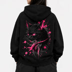 Magenta Vigil Cat Hoodie