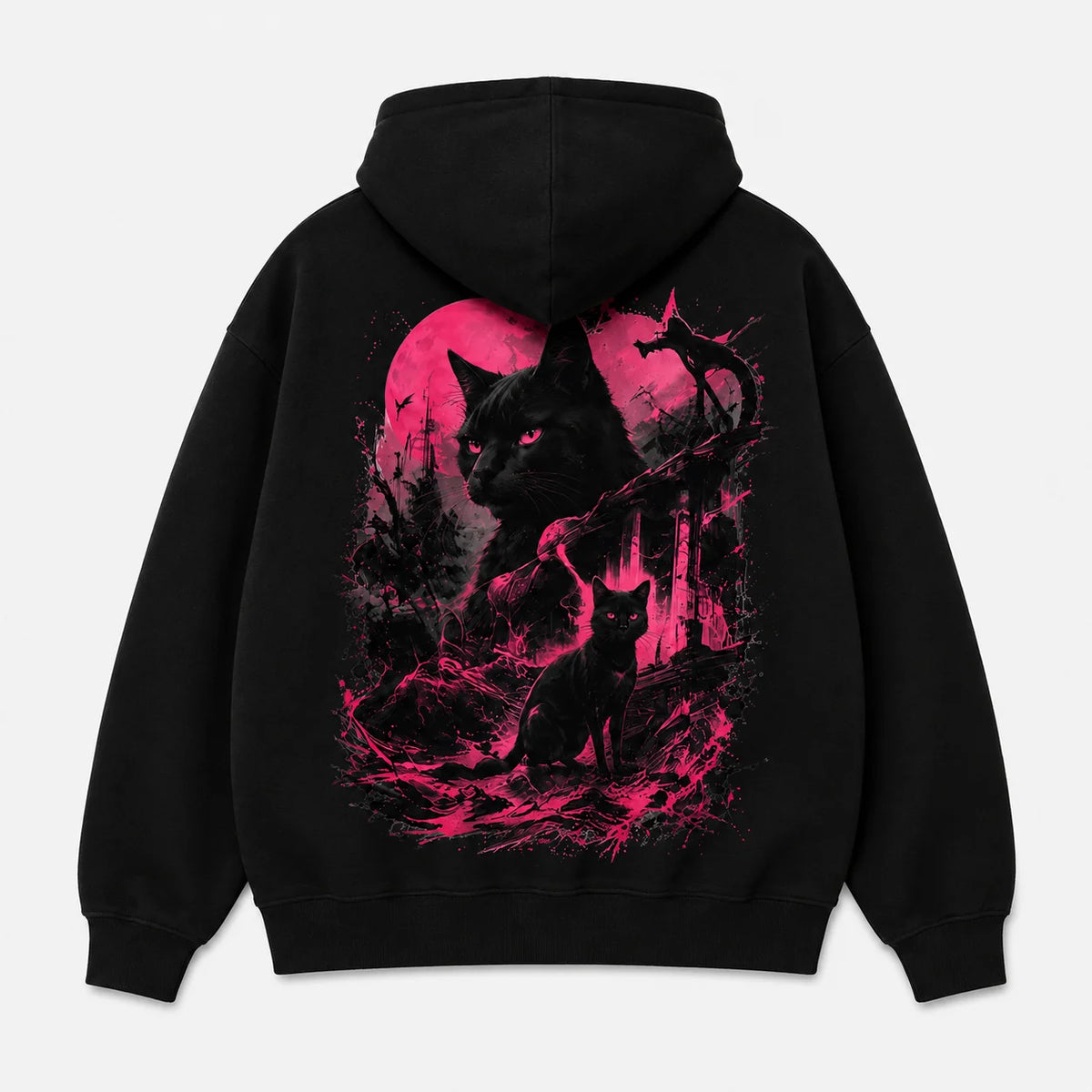 Magentide Unbowed Cat Hoodie Main image