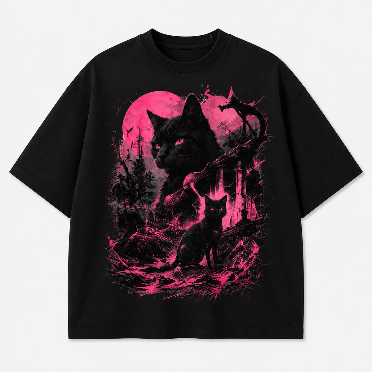 Magentide Unbowed Cat T-Shirt Main image