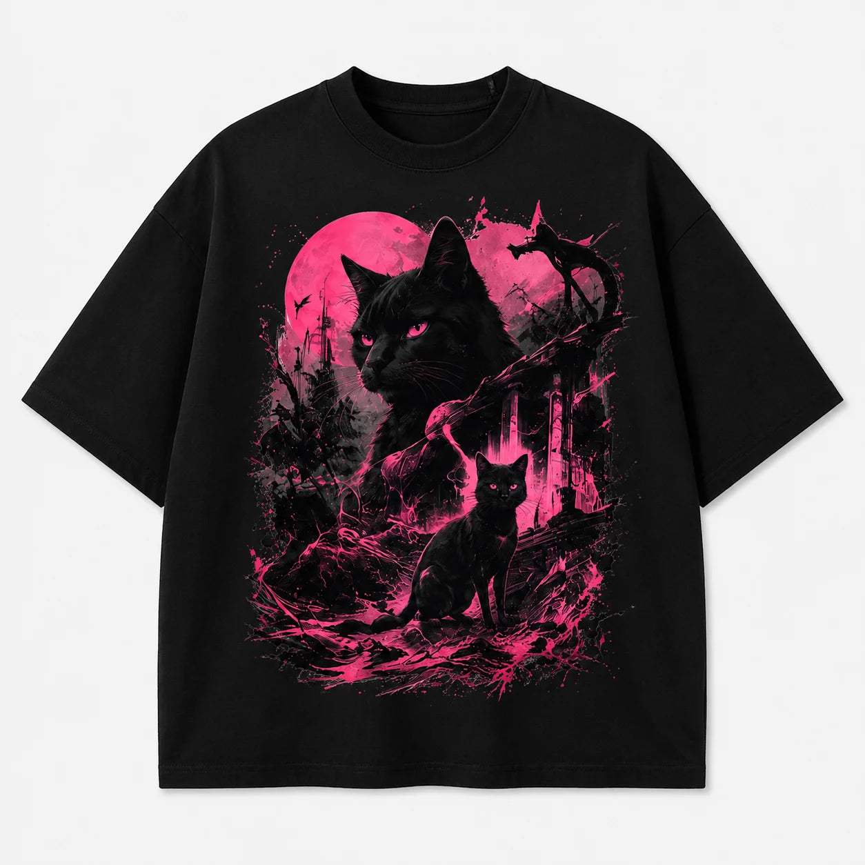 Magentide Unbowed Cat T-Shirt