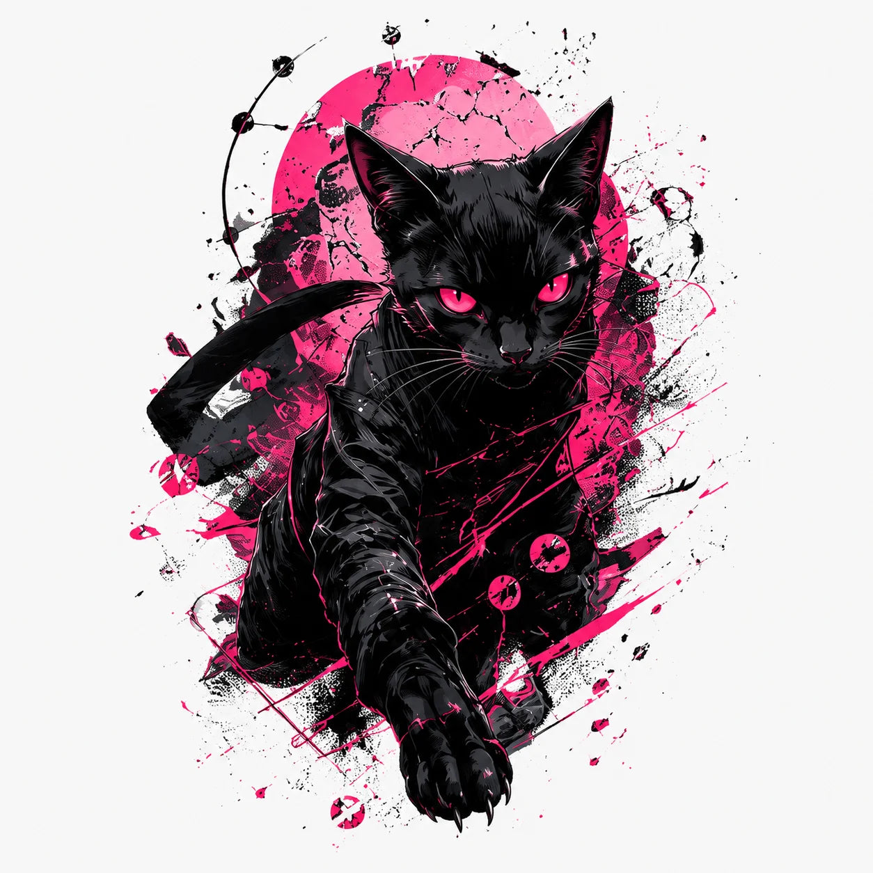 Midnight Unbowed Cat Hoodie