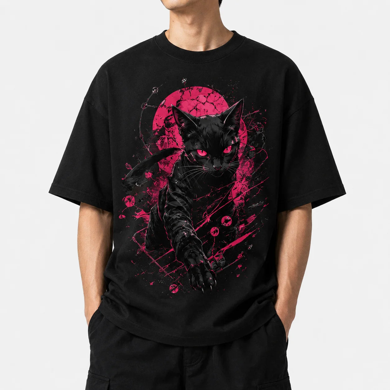 Midnight Unbowed Cat T-Shirt