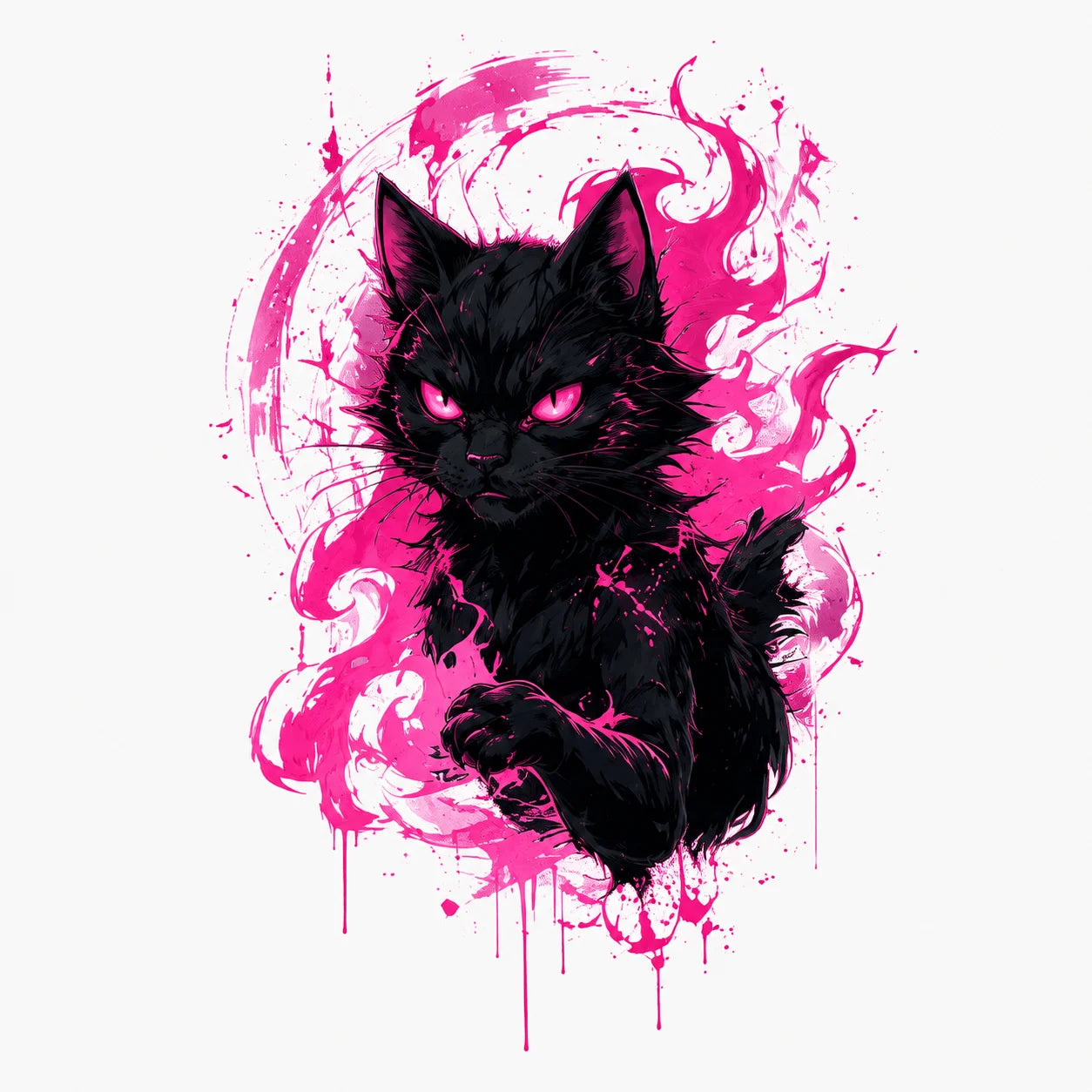 Nightspite Familiar Cat T-Shirt Secondary image