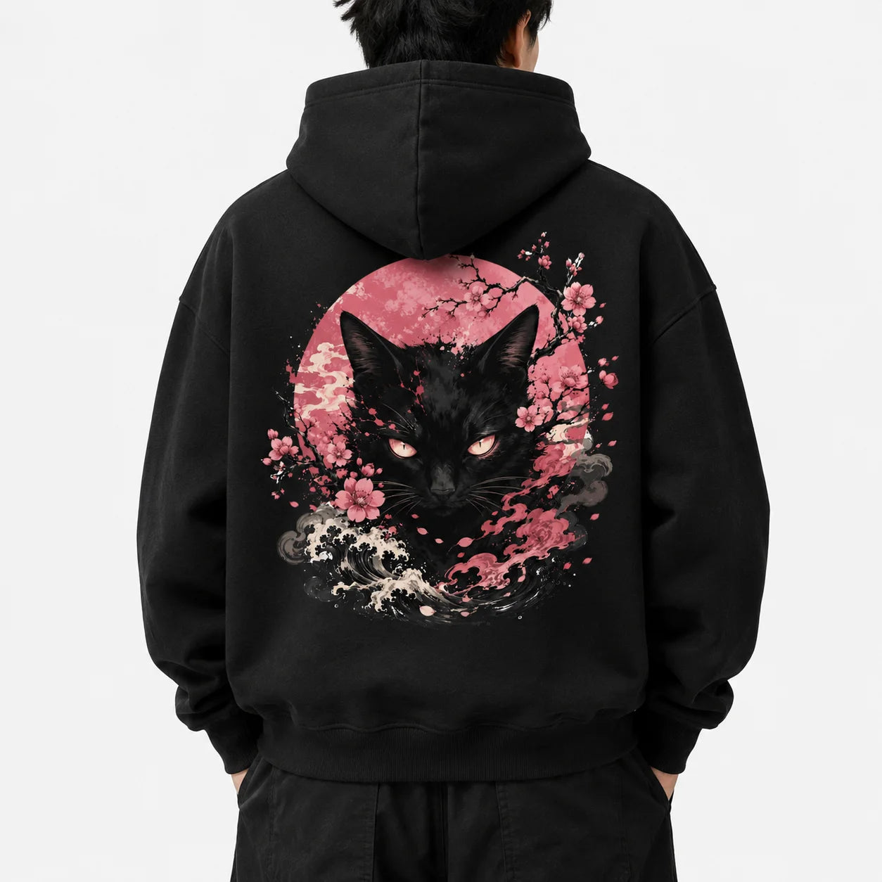 Petal Sentinel Cat Hoodie