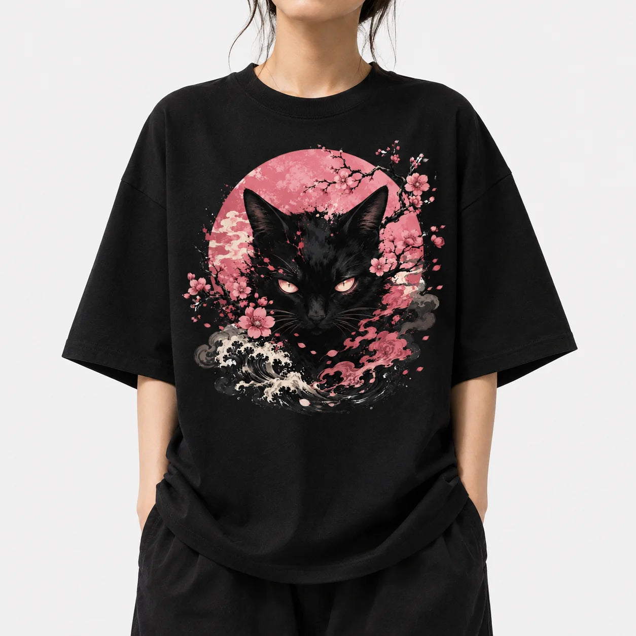 Petal Sentinel Cat T-Shirt